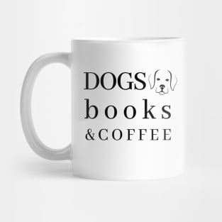 Dog books and coffee Mug